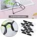 100 Pairs of Soft Sponge Nose Pads - Anti-Slip Glasses Cushions for Reading & Sunglasses - Self-Adhesive 1mm Thick Black - Buy Online on GoSupps.com