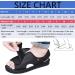 Adjustable Diabetic Shoes for Women - Open Toe Design for Wide & Swollen Feet - Summer Black Size 7 - Buy Online on GoSupps.com