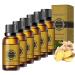 6PCS Belly Drainage Ginger Oil, Slimming Tummy Ginger Oil, Ginger Oil Lymphatic Drainage Massage, Body Massage Organic Ginger Essential Oil for Swelling and Pain Relief