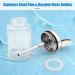 4 Oz Square Clear Glass Nail Polish Remover Bottle with Pump Dispenser - Buy Online on GoSupps.com