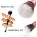 Fancylovesotio Dual-ended Foundation Brush Double Ended Kabuki Brush Concealer Brush Ideal for Liquid Powder Cream Blending Buffing Concealer RoseGold - Buy Online on GoSupps.com