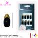 Bling Art Almond False Nails Fake Stiletto Gold Black Glossy 24 Long Tips Glue - Buy Online on GoSupps.com