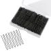 200PCS Hair Pins for Buns Black Hair Grips U Shape Bobby Pins Bun Clips for Long Hair Thick Hair Hair Accessories for Women Bun Maker for Wedding Bride Hairdressing with Storage Box (Black)