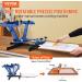 VEVOR 4 Color 1 Station Screen Printing Machine | 360 Rotatable Press | 21.2x17.7in Silk Screen Press | Double-Layer Pallet for T-Shirt DIY Printing - Buy Online on GoSupps.com
