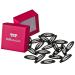 HAARallerliebst hair clips oval (20 pieces | black | approx. 5 cm) including box for storage (box color: pink)
