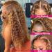 Iris Queen 24 Ombre Lace Front Wig - Curly Brazilian Human Hair, 150% Density, Honey Blonde & Brown Highlights for Black Women - Buy Online on GoSupps.com