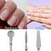 YUXIANLB 3 Pcs Diamond Nail Drill Bits Set - Nail Polishing & Grind Tools for Dead Skin Cleaning, Acrylic & Gel Nails - 3/32 Inch - Silver - Buy Online on GoSupps.com