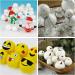 LOKIPA 30-Piece White Polystyrene Foam Balls Set for Art, Crafts, and Decor - 3-8cm Sizes - DIY & School Projects - Buy Online on GoSupps.com