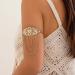 Xerling Boho Hollow Flower Arm Bracelet - Tassel Armband Jewelry for Women | Gold | Halloween Costume Accessory - Buy Online on GoSupps.com