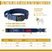 OneTigris Blue Dog Collar with Metal Buckle | Durable Adjustable MM Size for All Breeds | International Shipping Available - Buy Online on GoSupps.com