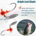 20pcs Fishing Jig Heads Kit with Spinner Blade for Bass Trout Walleye - 1/8oz Flat Round Ball Head 3D Eyes Crappie Jig Head - Buy Online on GoSupps.com