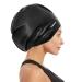Vorshape Extra Large Swim Cap for Braids and Dreadlocks - Swimming Cap for Women Long Hair Adult Swim Cap for Long Thick Curly Hair Keep Your Hair Dry Black
