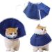 Yanzisno1 Cat Cone Collar, Soft Nonwoven Fabric Elizabethan Collar, Adjustable Recovery Pet Cone E-Collar for Cats Kitten Puppy, Surgery to Stop Licking and Head Scratching-Prevent Recurrent Infections. Medium Elizabethan