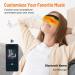 Eye Massager with Heat | Foldable Heated Eye Mask for Dry Eyes & Better Sleep | Bluetooth Music Face Massager - Perfect Birthday Gift for Women & Men - Buy Online on GoSupps.com