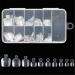 Wrong toe nail tips 100 pieces acrylic full cover toenail.