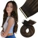 Moresoo invisible tape extensions real hair balayage brown 40cm tapes adhesive strip extensions real hair dark brown to light brown with dark brown hair exension real hair tape #2/6/2 10 pieces 25g 40 cm 1. #2/6/2