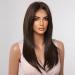 HAIRCUBE Long Brown Lace Wig - Middle Part Natural Style for Daily Wear - Buy Online on GoSupps.com