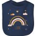 Gift with name personalized by Shirtracer - Baby Bib - Boho Rainbow Rainbow 1 Navy Blue