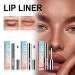 Light Brown Poversable Lip Contour Pencil - Plump Lip Lines Removable & Peel Off Lip Liner for Perfectly Defined Lips - Buy Online on GoSupps.com
