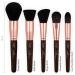 Luvia Golden Queen Makeup Brush Set - 15 Professional Kabuki Brushes with Holder & Travel Bag - Vegan Cosmetics in Brown/Rose Gold - Limited Edition - Buy Online on GoSupps.com