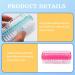ZYNERY Double Sided Nail Cleaning Brush - Set of 4 | Multi-Function Scrub Brush for Fingers and Toenails | Plastic Nail Scrubbing Brush for Home Use - Buy Online on GoSupps.com
