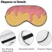 Buy Strawberry Cream Waffle Sleep Mask - Pink & Yellow | Soft Light-Blocking Eye Cover for Women | Adjustable Strap Blindfold Eye Shade - Buy Online on GoSupps.com