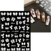 JMEOWIO 6 Sheets 3D Embossed Flower Butterfly Nail Art Stickers Decals Self-Adhesive 5D Spring White Floral Nail Supplies Nail Art Design Decoration Accessories - Buy Online on GoSupps.com