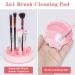 Songaa Silicone Makeup Brush Cleaning Mat & Organizer | Claw Shaped Brush Cleaner Pad - Pink - Buy Online on GoSupps.com