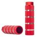SMALL STAR Bike Pegs 2Pcs Aluminum Alloy Anti-Skid Lead Foot Bicycle Pegs 3/8 inch Axles Red,stripe