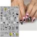 JMEOWIO 9 Sheets Halloween Nail Art Stickers Decals Self-Adhesive Colorful Bat Nail Supplies Nail Art Design Decoration Accessories - Buy Online on GoSupps.com