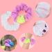 Buy Vegcoo 515-Piece Hair Accessories Set - 15 Batik Scrunchies & 500 Colored Rubber Bands | Pure Cotton Hair Ties for Women - International Shipping - Buy Online on GoSupps.com