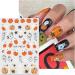 JMEOWIO 9 Sheets Halloween Nail Art Stickers Decals Self-Adhesive Cute Ghost White Flower Pumpkin Nail Supplies Nail Art Design Decoration Accessories - Buy Online on GoSupps.com