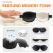 Nanosase 3D Sleep Mask HD Memory Foam Blindfold - Red | Comfortable & Light Eye Mask - Buy Online on GoSupps.com