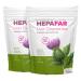 HepaFar liver detoxification tea - green tea dukes dandelion and climbing root - detoxify liver - 40 tea bags - a product of Sensilab HepaFar 40 tea bags