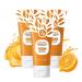 Orange Exfoliating Gel Scrub for Face Moisturizing Orange Facial Exfoliating Gel Deep Cleansing Peeling Scrub for All Types Skin (3 50ML) 0.57 Fl Oz (Pack of 3) 3