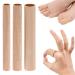 3Pcs toes tube 15cm cutable silicone toe protection 3 sizes soft gel toe cushion for corns remover callus pillows toe caps toes and fingers (S+M+L)
