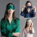 Spencer & Whitney 100% Silk Sleep Mask - 22 Momme Pure Mulberry Silk Blindfold Super Soft & Comfortable Eye Mask for Restful Sleep (Green) - International Shipping Available - Buy Online on GoSupps.com