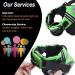 Vivaglory Neon-Green Sports Life Jacket for Small Dogs | Adjustable Durable Excellent Buoyancy (XS: 43-51 cm) - Buy Online on GoSupps.com