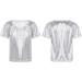 KKmeter Kids Shiny Hip Hop Dance T-Shirt | Short Sleeves Loose Top for Boys & Girls | Silver | Ages 2-6 - Buy Online on GoSupps.com