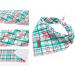 Lionet Paws Christmas Bandana for Dogs - Red & Green Checkered Headscarf Triangular Scarf for Small to Large Dogs (1-Pack) - Buy Online on GoSupps.com
