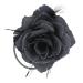 Topkids Accessories hair clip with rose flowers safety pin hairpin for women and girls wedding prom party special occasions (gray) gray gray