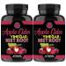 Angry Supplements Apple Cider Vinegar + Beet Root Powder Capsules Pure ACV Beetroot 1000mg per Serving Nitric Oxide Booster & Digestive Health for Men and Women 60ct 2 Pack (120ct Total)