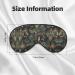 Watercolour Cactus Sleep Mask - Adjustable Soft & Breathable Blindfold for Deep Sleep Relaxation Travel & Meditation - International Shipping Available - Buy Online on GoSupps.com