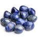XIANNVXI Blue Sodalite Crystal Stones Natural Irregular Polished Tumbled Stones Bulk Crystals Gemstones Vase Filler Decorative Stones Reiki Palm Energy Stones 100 Gram J - Blue Sodalite