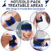 3-Piece Hot & Cold Gel Ice Packs Set for Injuries - Reusable with Adjustable Straps for Arms, Shoulders, Knees, Legs, Back - Joint & Muscle Pain Relief - Buy Online on GoSupps.com