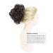 Rose Bud Chignon Hairpiece | Curly Bun Extension Scrunchie | Messy Bun Updo | Synthetic Hair Pieces for Women - Medium Brown - Buy Online on GoSupps.com