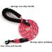 SK Depot 5ft Extra Strong Dog Leash Heavy Duty Reflective Rope Durable Metal Clasp Paracord for Large Dogs (Black 1 Dog Leash) 1 Dog Leash Black - Buy Online on GoSupps.com