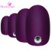 False Nails Bling Art Purple Matt Oval 24 Artificial Nails Medium Tips with Glue