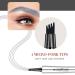 Microblade Eyebrow Pen for Older Women - Soft Waterproof Grey Eyebrow Pencil with 4 Fork Tip for Natural Look - Buy Online on GoSupps.com