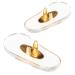 SPORTS WORLD VISION nose pads replacement for some RB frames | PVC | Gold colored | 1 pair
